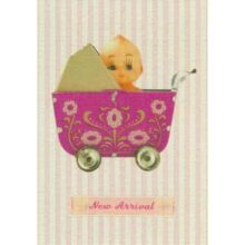 Petra Boase New Baby Girl Greetings Card