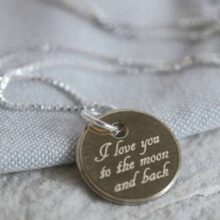 Moon and Back Personalised Necklace