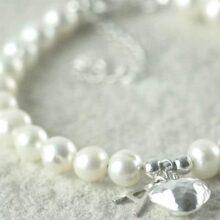 Freshwater Pearl Bracelet with Initial