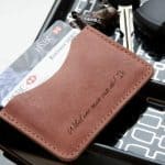 Leather Personalised Single Pocket Slim Wallet