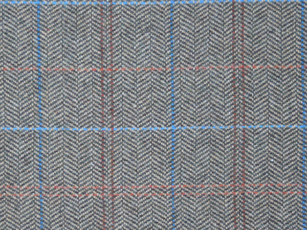 Multi Tweed Wooden Bar Stool Fabric Close up
