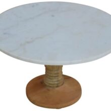 Marble Top Round Cake Stand 30cm