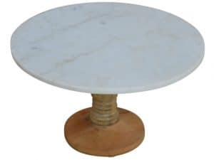 Marble Top Round Cake Stand 30cm
