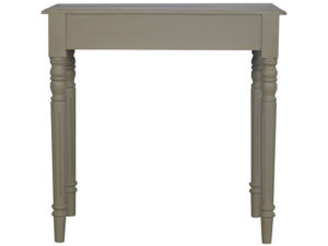 1 Drawer French Style Flute Legs Writing Desk Rear