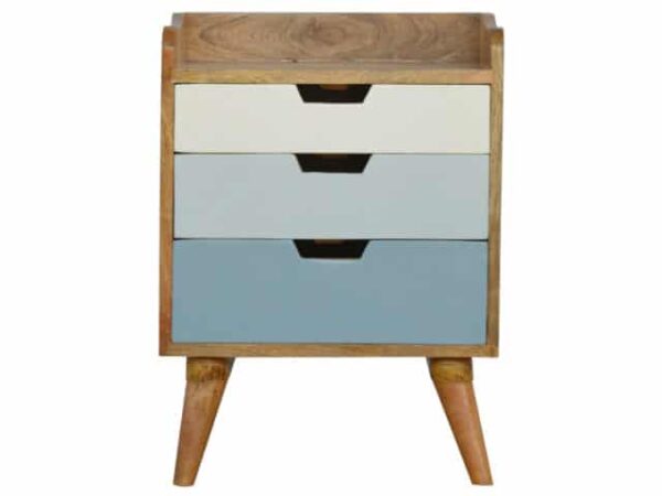  Nordic style Hand Painted 3 Drawer Bedside Table