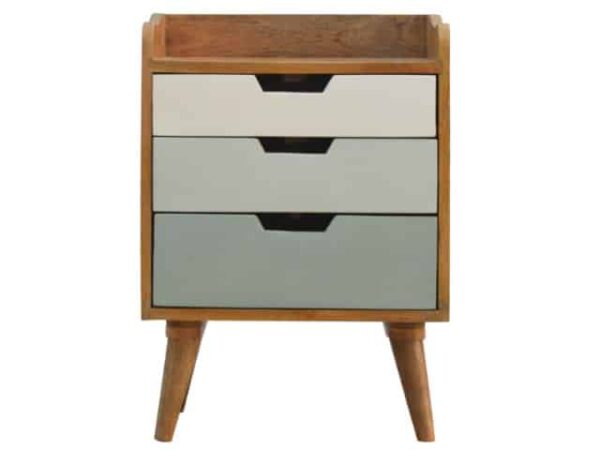 Nordic style Hand Painted 3 Drawer Bedside Table