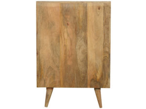 Solid Wood Wine Utility Storage Cabinet Rear View