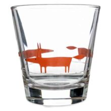 Scion Mr Fox Glass Tumbler - Orange
