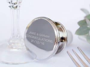 Personalised Silver Wine Stopper