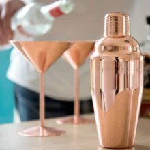 Rose Copper Cocktail Shaker