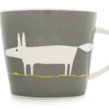 Scion Mr Fox Charcoal and Lime Standard Mug 350ml