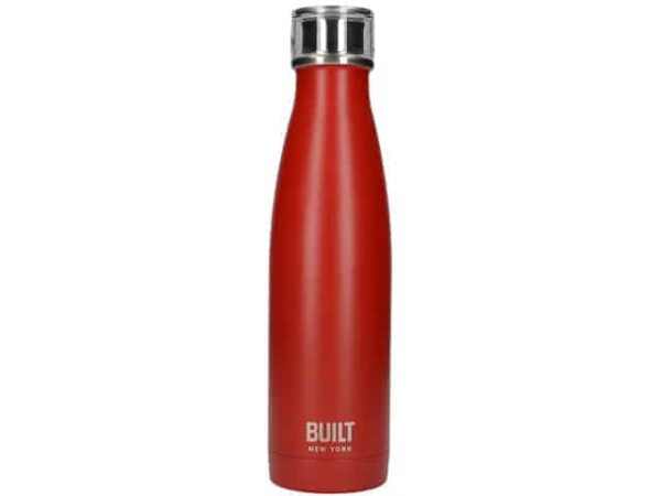 Built 500ml Double Walled Stainless Steel Water Bottle Red