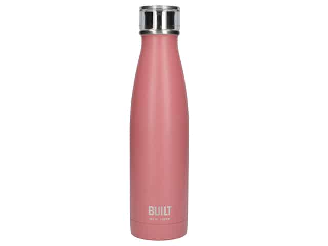 Built New York Stainless Steel Pink Water Bottle 500ml