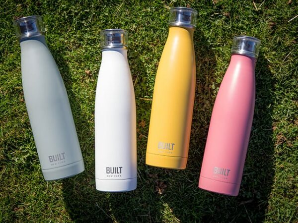 Built New York Stainless Steel Pink Water Bottle Collection