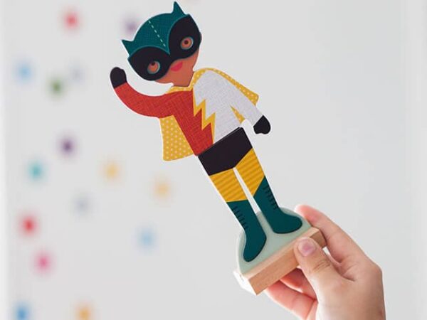 Petit Collage Superheroes Magnetic Dress Up Set Character
