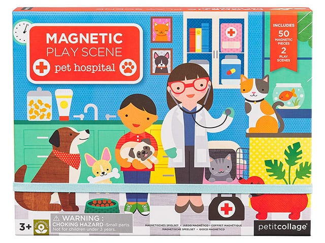 Petit Collage Pet Hospital Magnetic Play Set