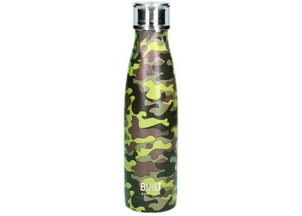 Built 500ml Double Walled Stainless Steel Camo Water Bottle