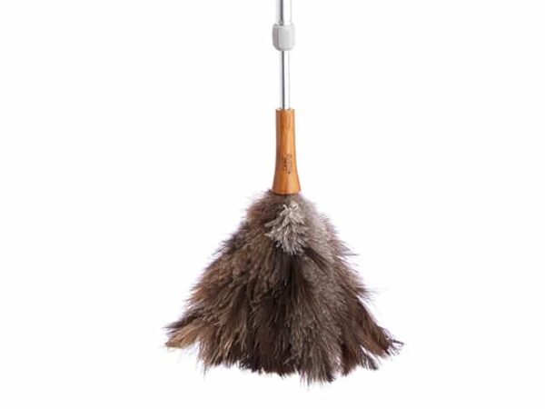 Living Nostalgia Genuine Ostrich Feather Duster with Telescopic Handle Head