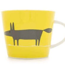 Scion Living Mug Mr Fox - Yellow & Charcoal