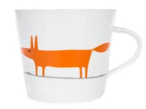 Scion Living Mr Fox Ceramic & Orange Mug 350ml