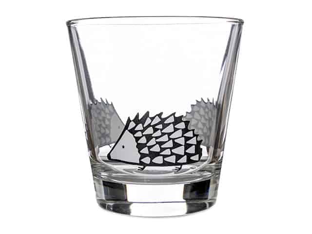 Scion Living Spike Hedgehog Glass Tumbler Grey