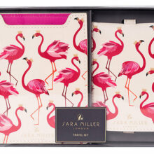 Sara Miller Flamingo Travel Set