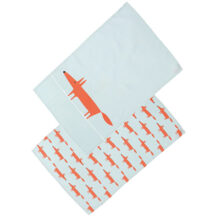 Scion Mr Fox Tea Towels Blue Set of 2