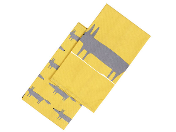 Scion Mr Fox Yellow Tea Towels Set of 2