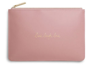 Katie Loxton Perfect Pouch | Live Laugh Love | Pink
