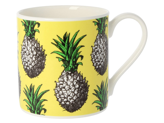 Alice Scott Yellow Pineapple Mug 350ml
