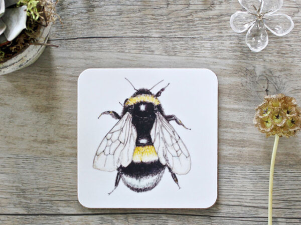 Toasted Crumpet Bumble Bee Coasters Set of 4