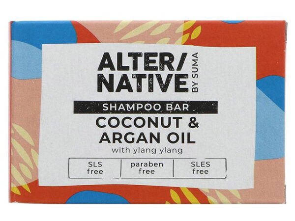 Alter/native By Suma Glycerine Argan Oil And Coconut Shampoo Bar