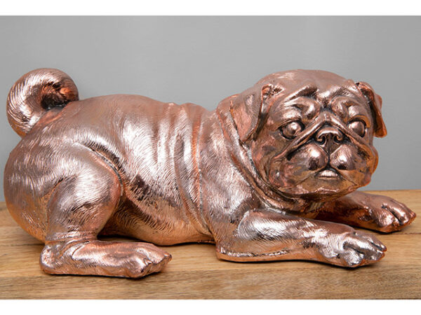 Bronze Finish Pug Figurine