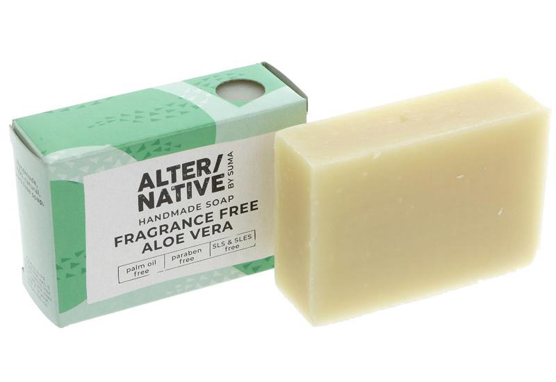 Alternative by Suma Fragrance Free Aloe Vera Handmade Soap 95g