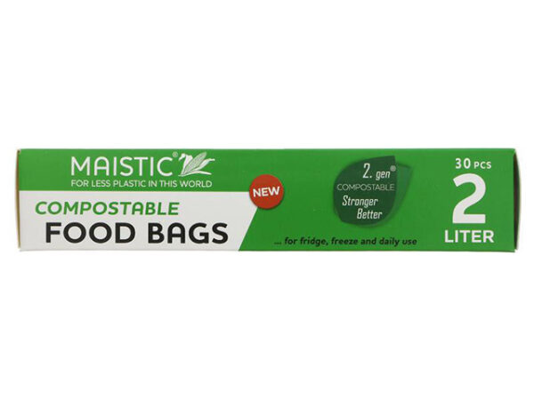 Maistic Compostable Food Bags 2 litre 30 bags