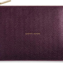 Katie Loxton Happy Hour Perfect Pouch Shiny Burgundy