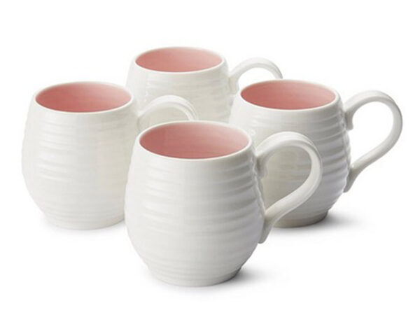 Sophie Conran Pink Honey Pot Mugs - Set of 4