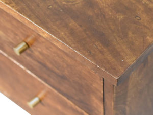Chestnut Finish Wooden Bedside Table Top