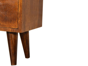 Chestnut Finish Wooden Bedside Table Legs