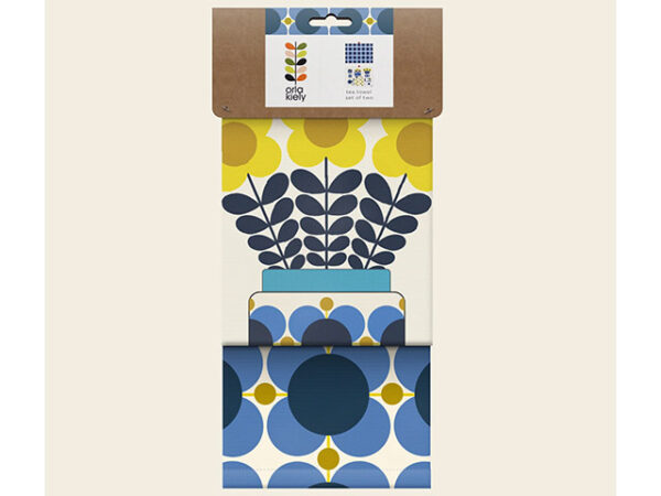 Orla Kiely Afternoon Tea Set Of 2 Tea Towels Packaged