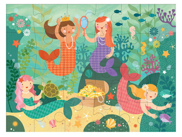 Petit Collage Mermaid Friends Floor Puzzle Complete