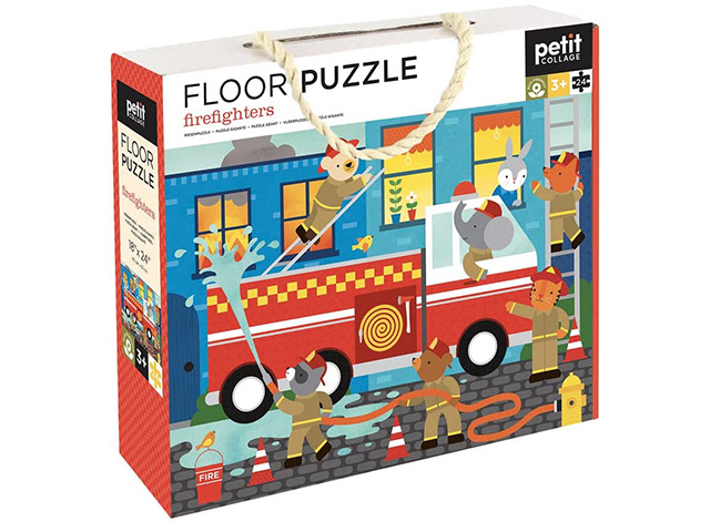 Petit Collage Firefighters Floor Puzzle