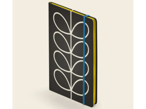 Orla Kiely A4 Notebook Linear Stem Slate Angled