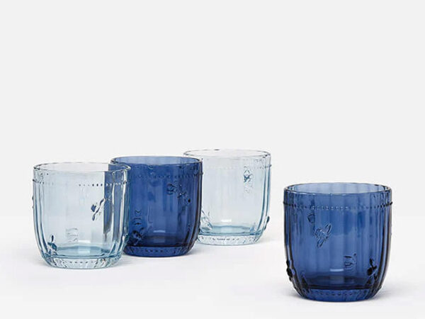 Joules Beeglass Blue Glass Tumbler Collection 2