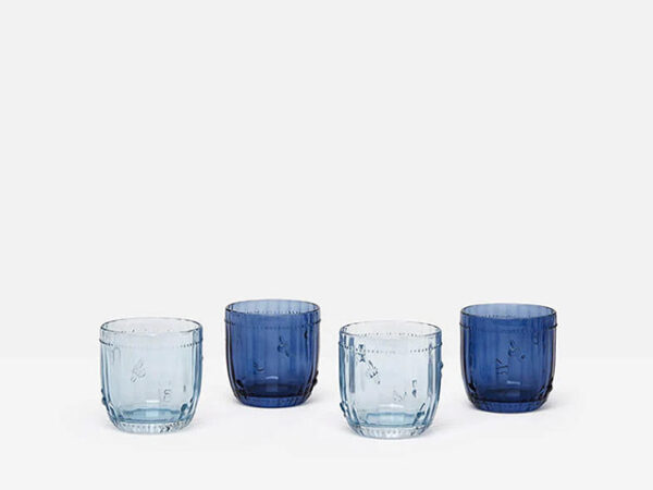 Joules Beeglass Blue Glass Tumbler Collection