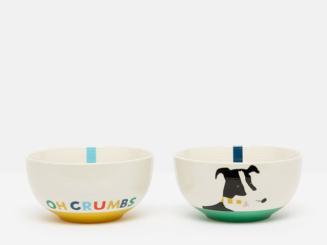 Joules Brightside Doris The Dog Cereal Bowl Set of 2