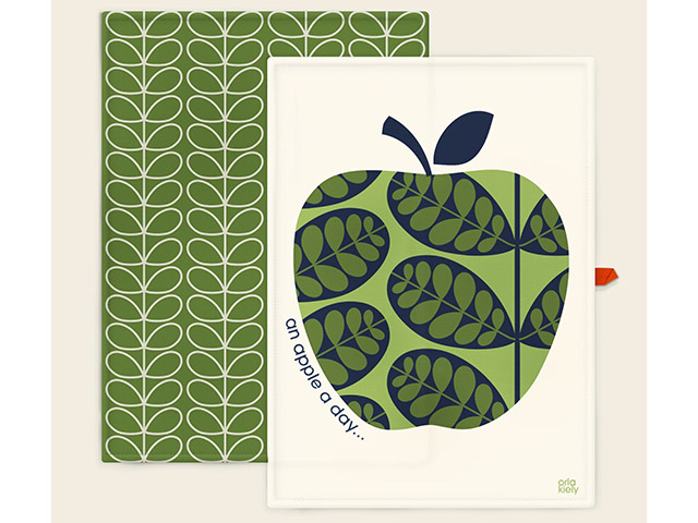 Orla Kiely Apple A Day Tea Towels Set Of 2