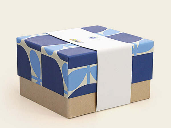 Orla Kiely Block Flower Navy Teapot Boxed