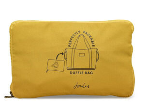Joules Coast Packable Duffle Bag Antique Gold Packaway