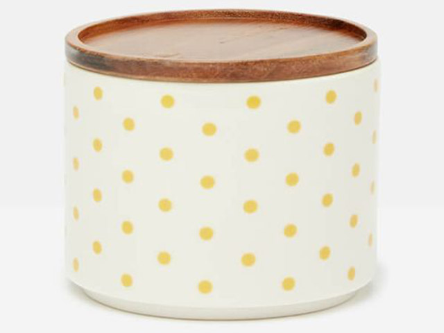 Joules Brightside Spots Medium Storage Canister